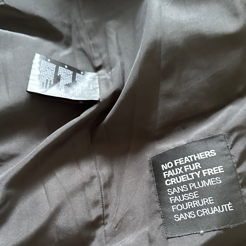 Noize Dark Green Puffer Jacket with Faux Fur Trim - Picture 4 of 11
